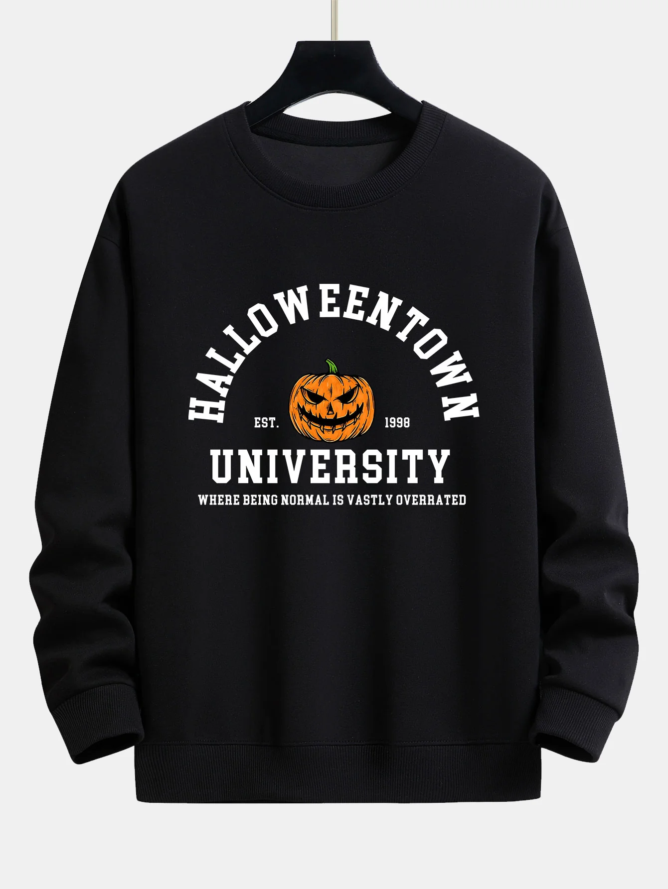 Halloweentown Kürbisdruck Relaxed Sweatshirt - Image 2