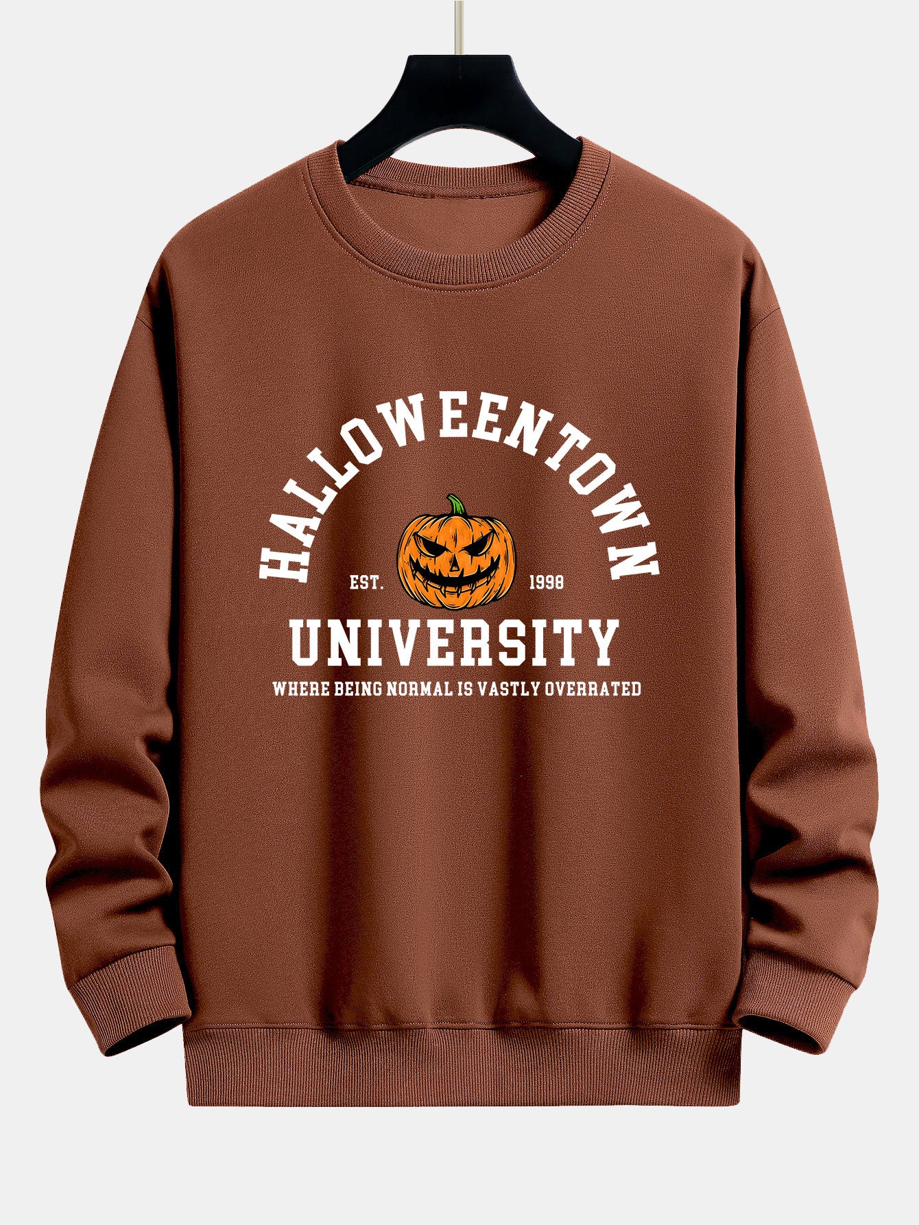 Halloweentown Kürbisdruck Relaxed Sweatshirt - Image 3