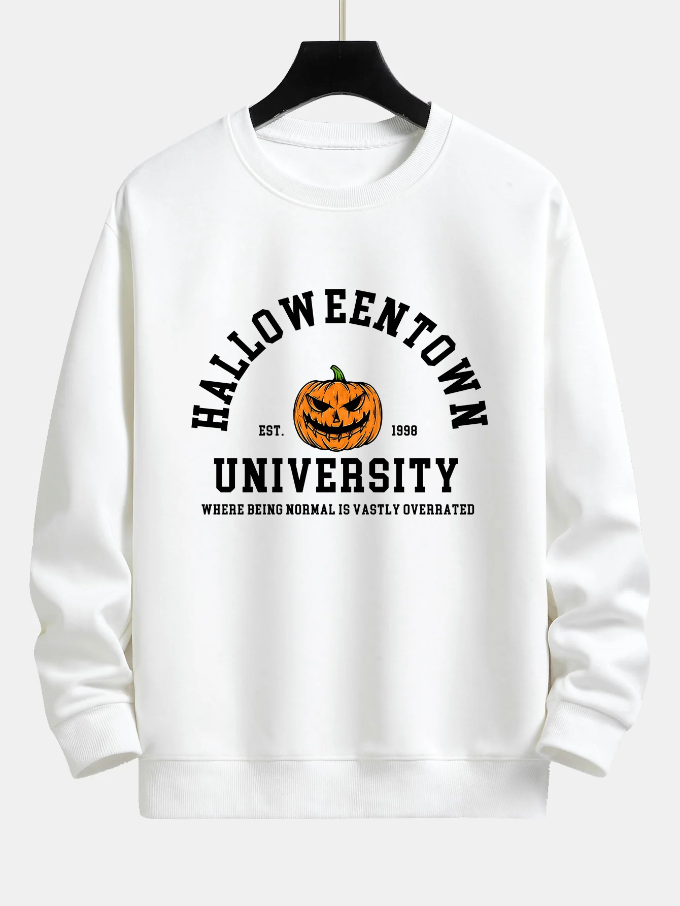 Halloweentown Kürbisdruck Relaxed Sweatshirt - Image 4