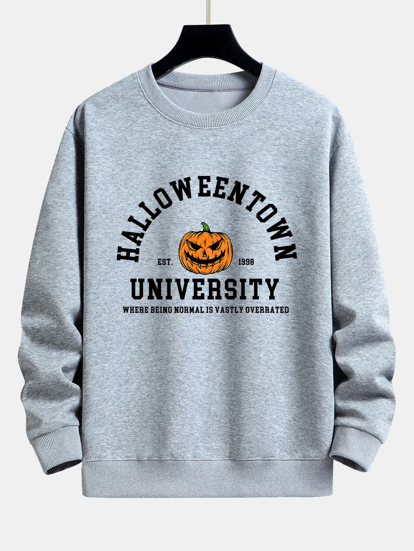 Halloweentown Kürbisdruck Relaxed Sweatshirt - Image 5
