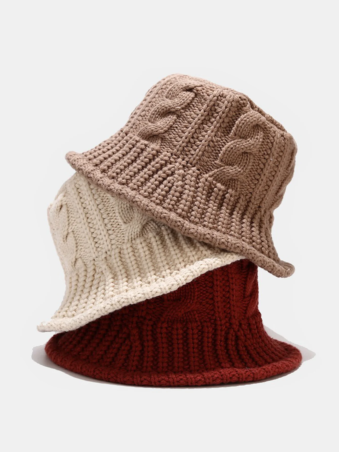 Handgewebter dicker Winter-Bucket-Hut - Image 8
