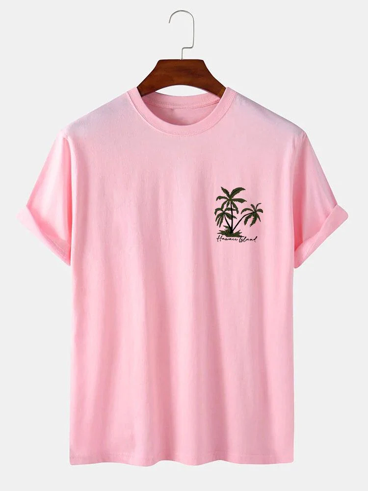 Hawaii-Insel Palmenbaum Druck T-Shirt - Image 3