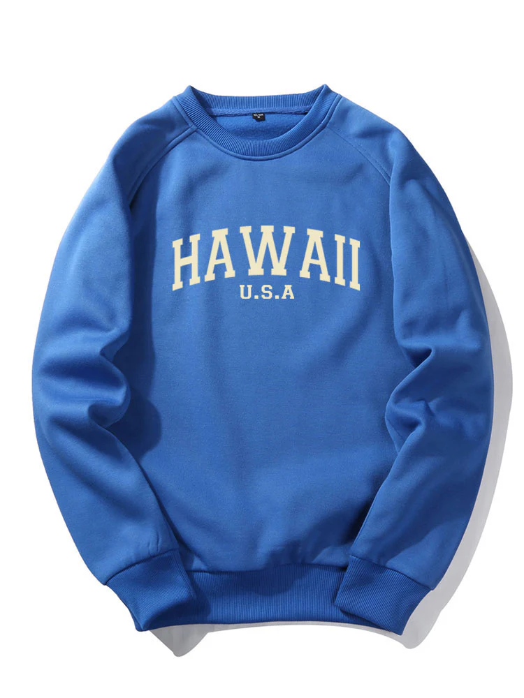 Hawaii Buchstaben Druck Sweatshirt - Image 2