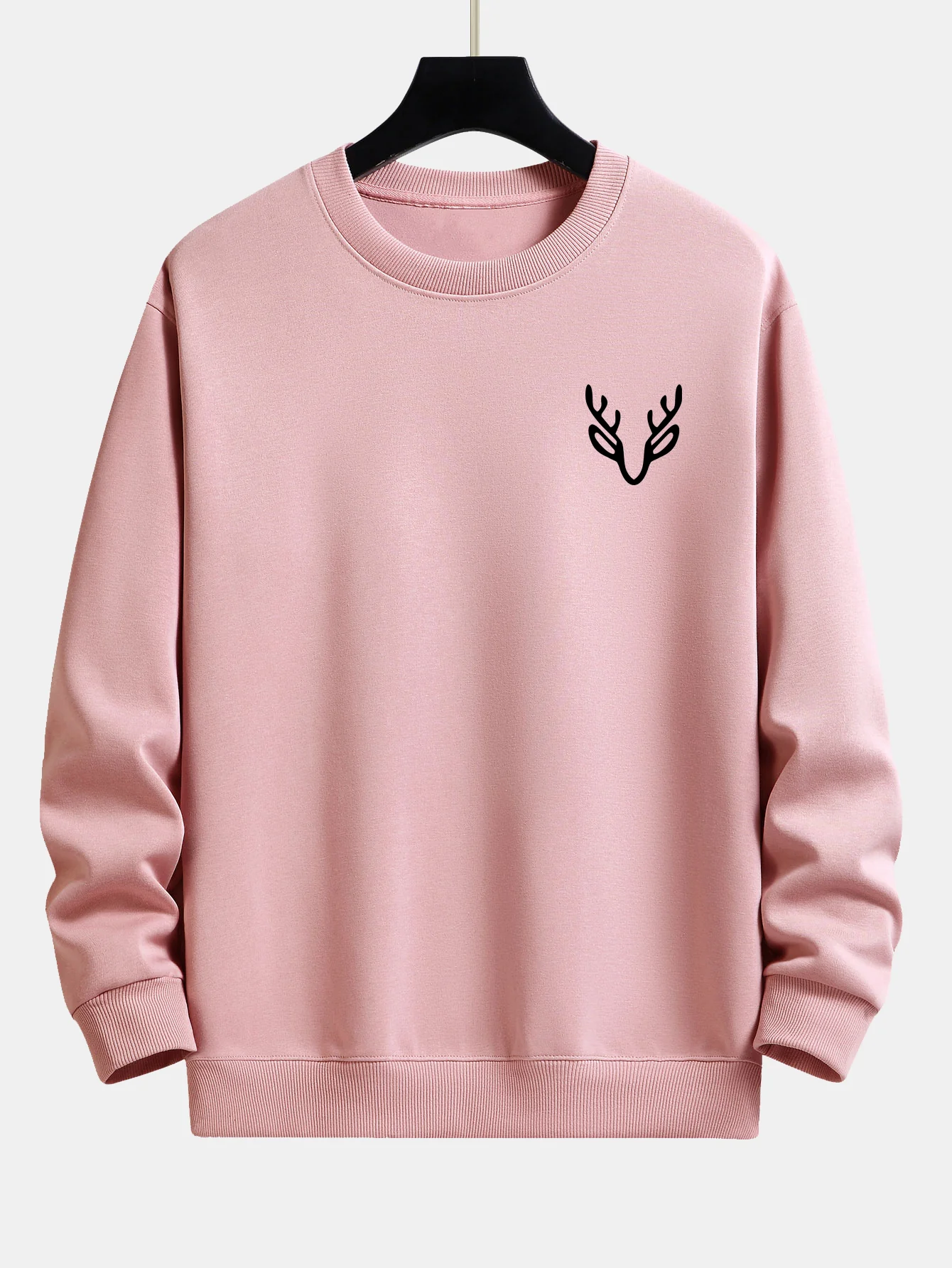 Sweatshirt mit lockerem Schnitt und Hirschkopf-Aufdruck - Image 4