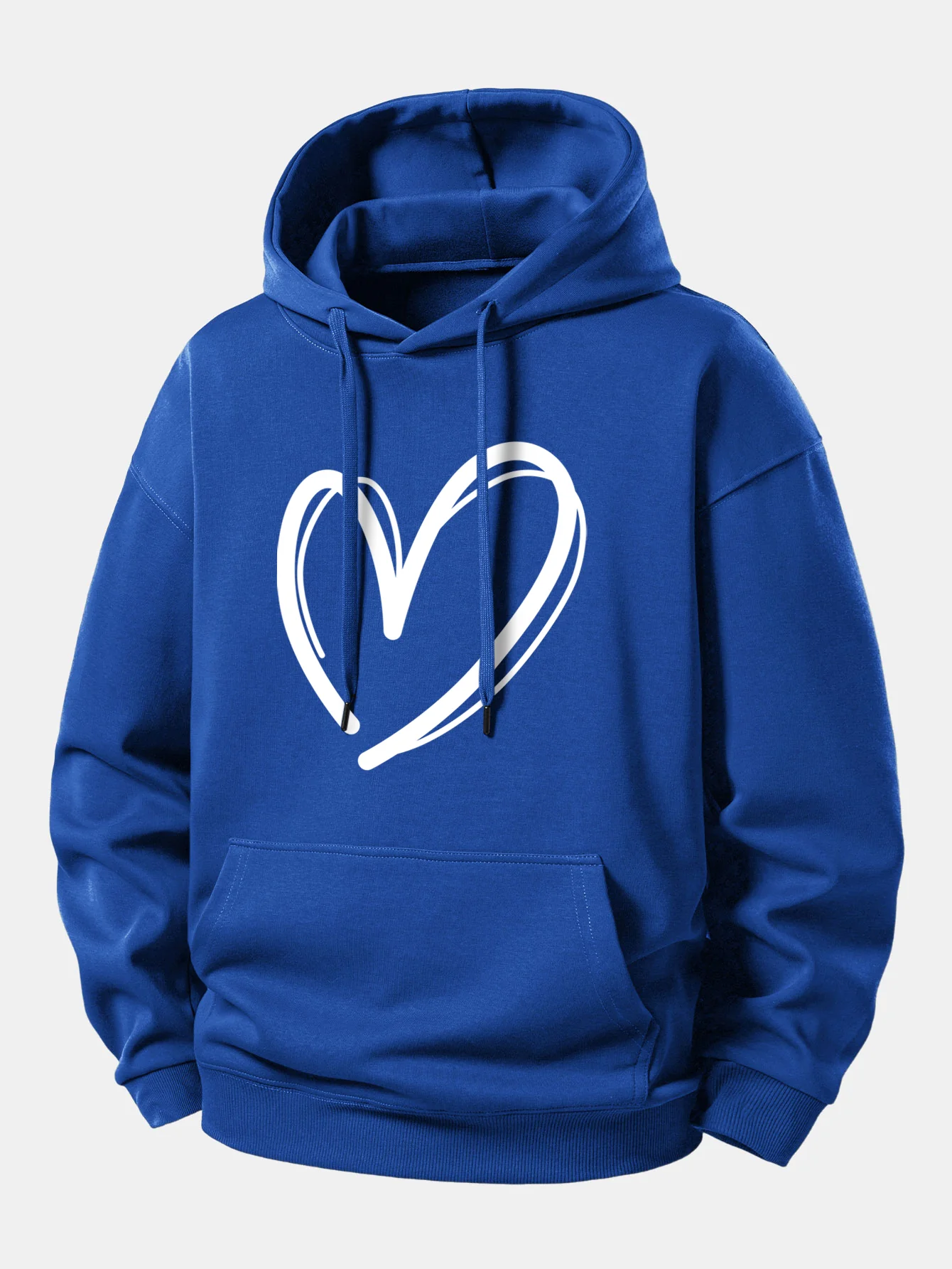 Heart Print Relax Fit Hoodie - Image 11