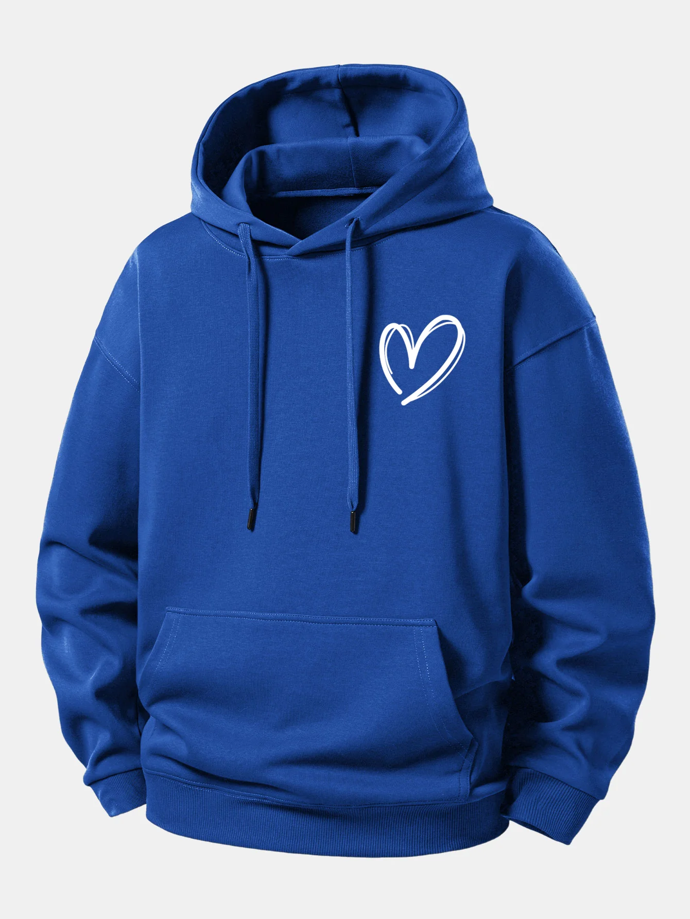 Heart Print Relax Fit Hoodie - Image 11