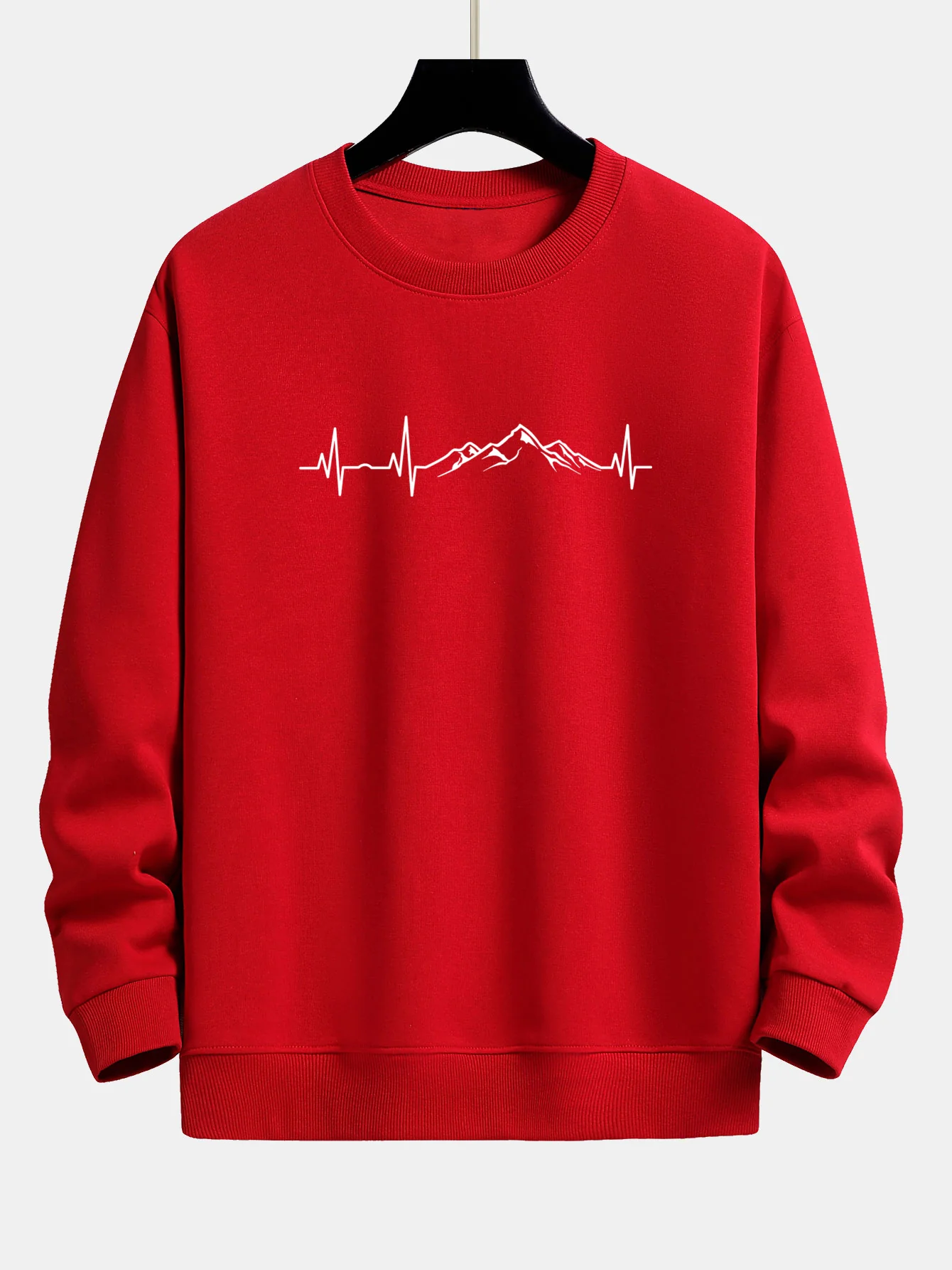 Heartbeat Bergdruck Sweatshirt mit lockerem Schnitt - Image 10