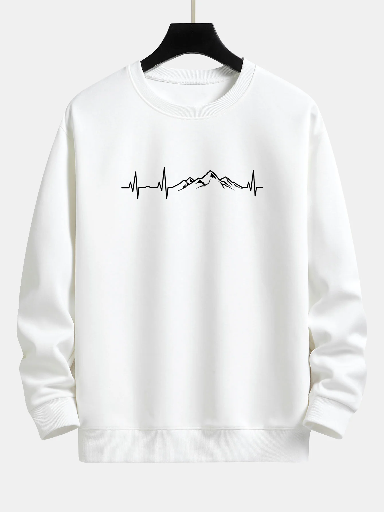 Heartbeat Bergdruck Sweatshirt mit lockerem Schnitt - Image 2