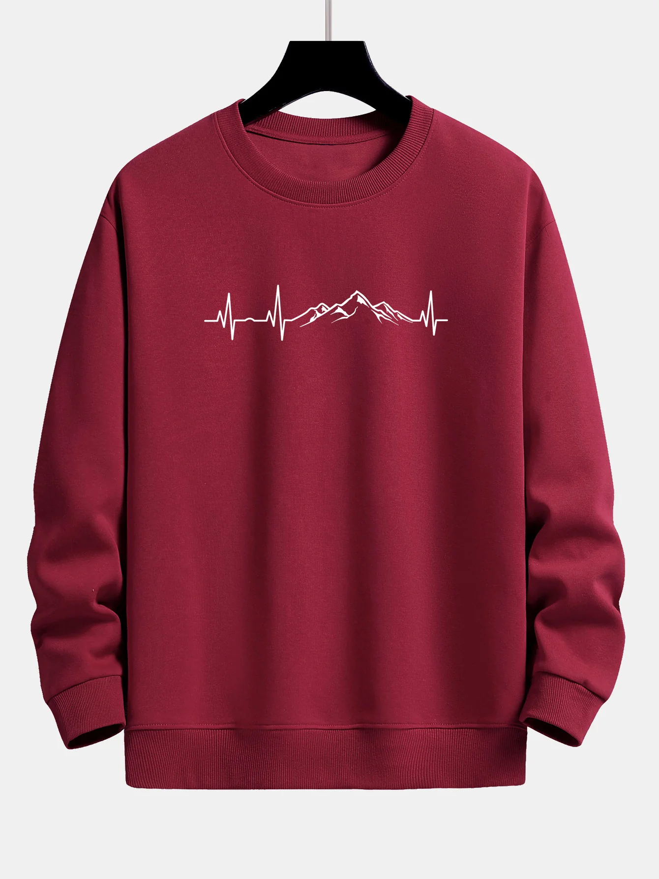 Heartbeat Bergdruck Sweatshirt mit lockerem Schnitt - Image 7