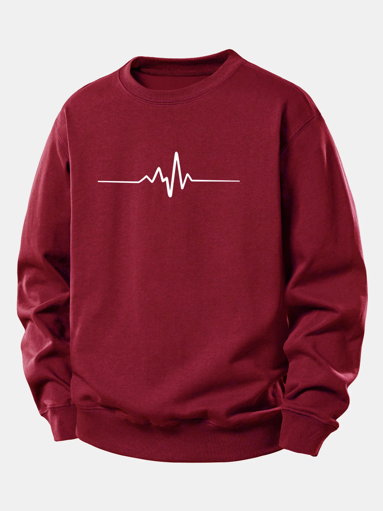 Sweatshirt mit Herzschlag-Motiv und lockerem Schnitt - Image 7