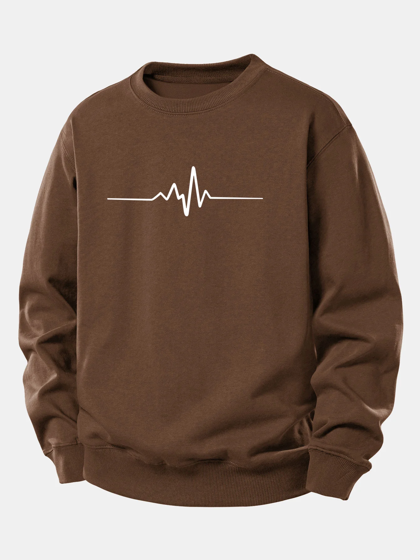 Sweatshirt mit Herzschlag-Motiv und lockerem Schnitt - Image 8