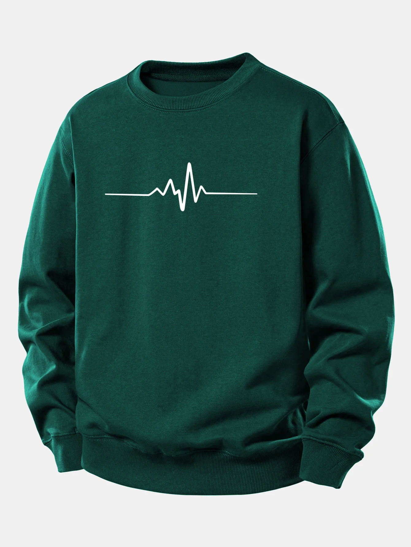 Sweatshirt mit Herzschlag-Motiv und lockerem Schnitt - Image 9