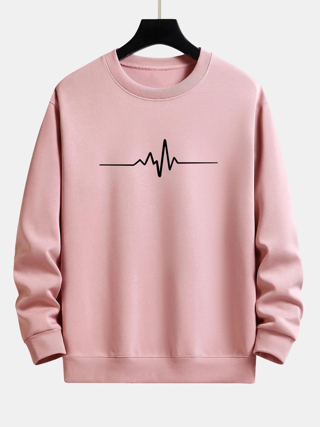 Sweatshirt mit Herzschlag-Motiv und lockerem Schnitt - Image 6