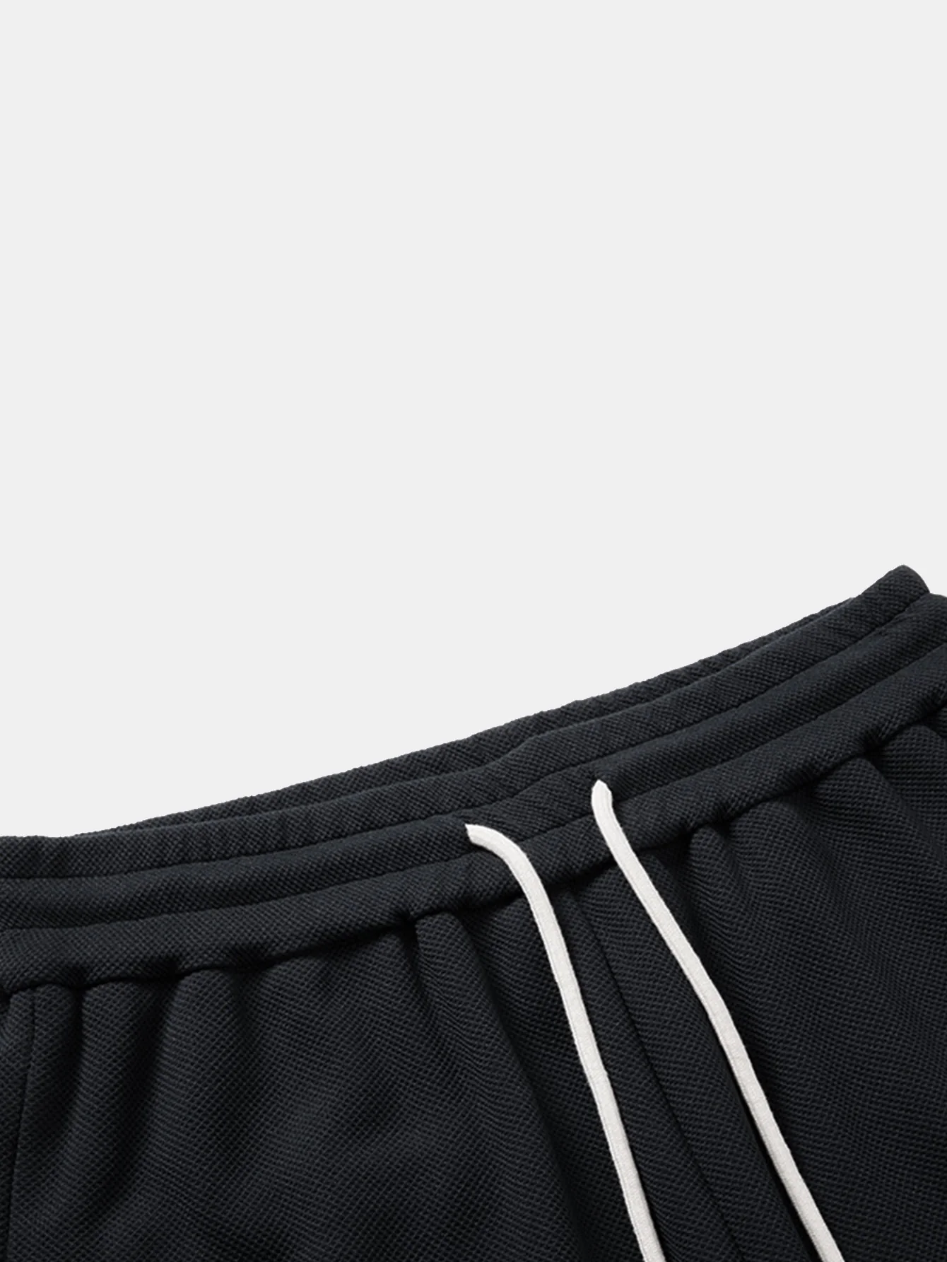Schwergewicht Oversize T-Shirt & Lockere Passform Waffle Shorts mit Kordelzug - Image 10