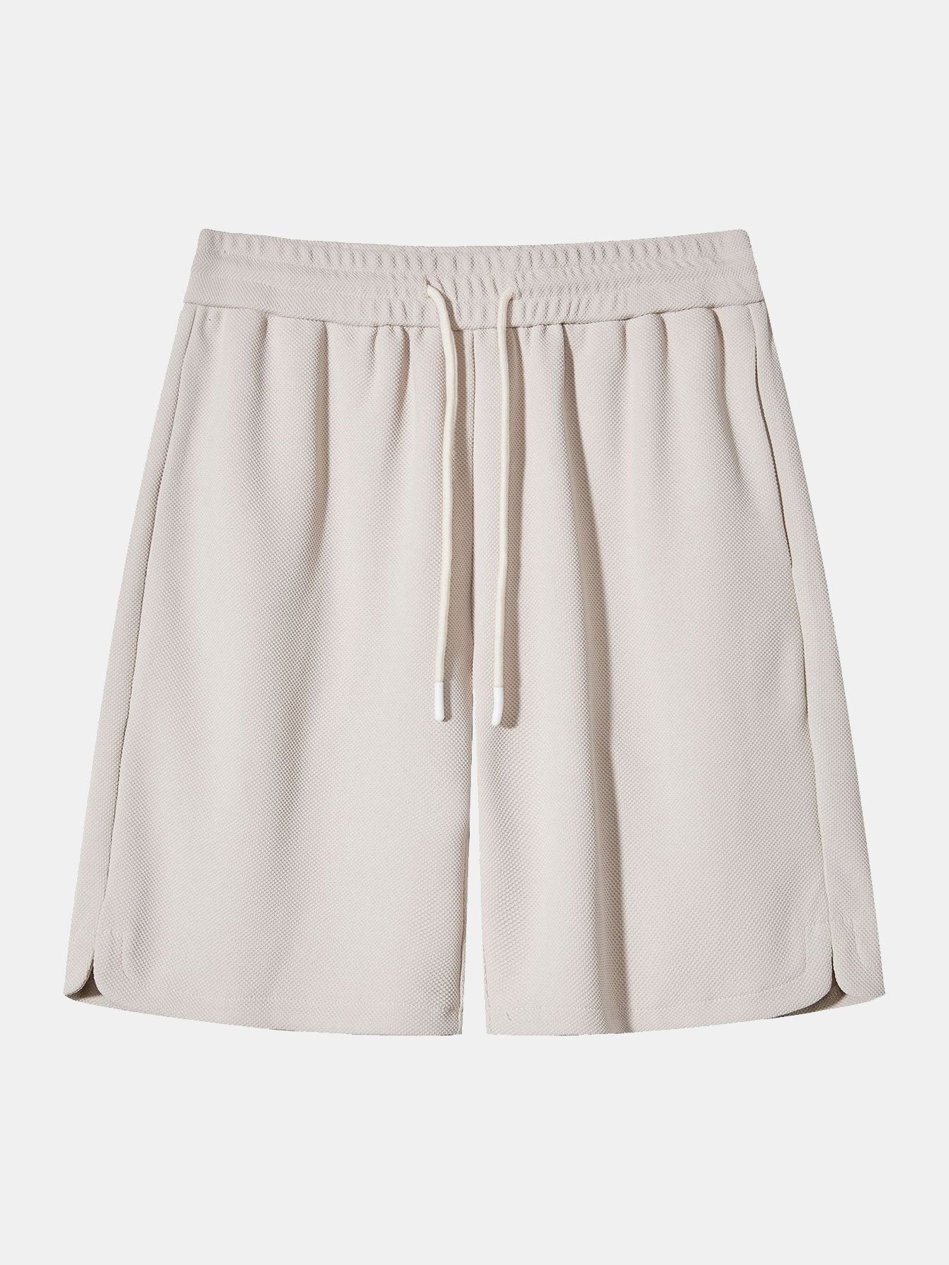 Schwergewicht Oversize T-Shirt & Lockere Passform Waffle Shorts mit Kordelzug - Image 3
