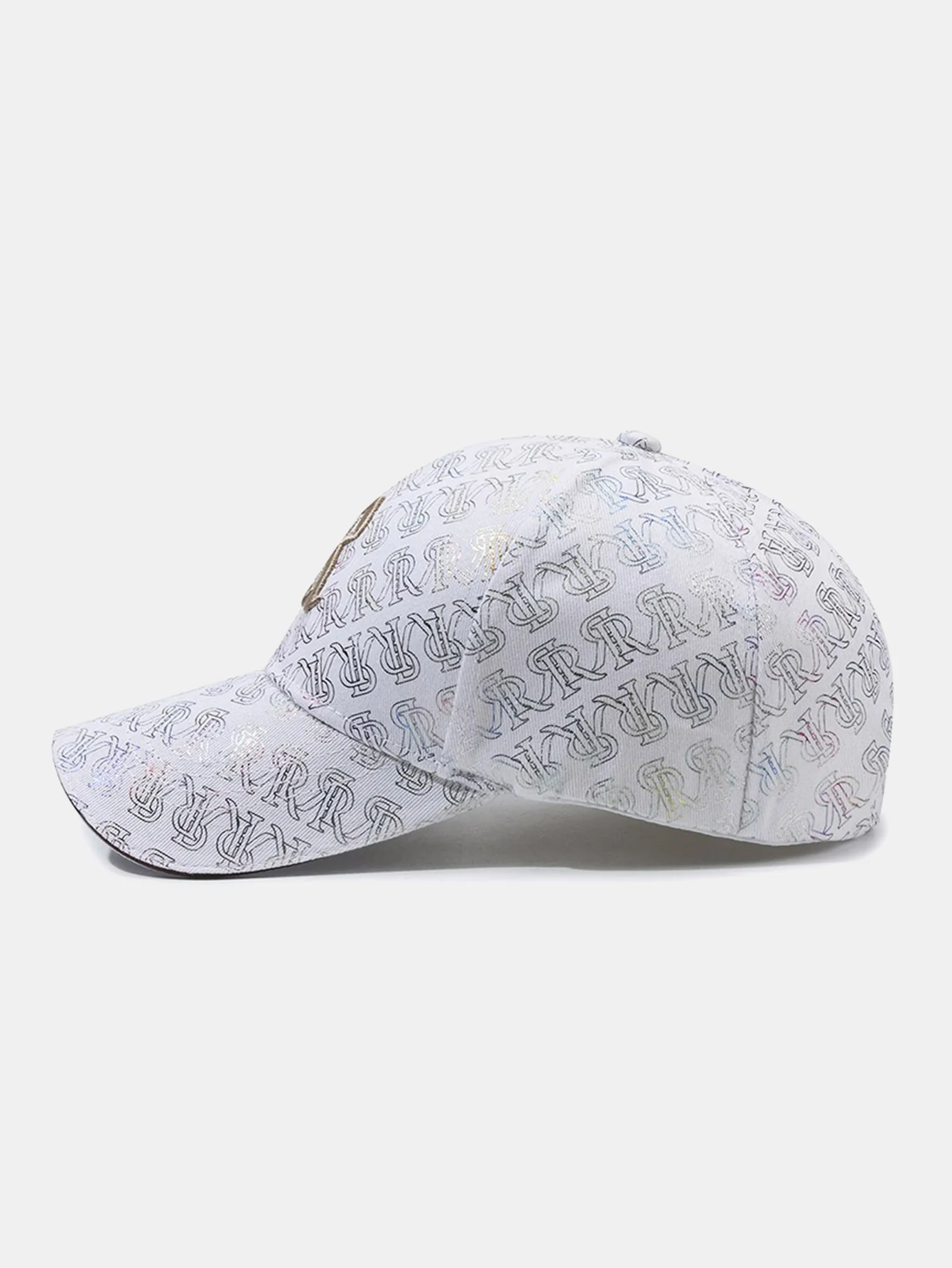 Holographic Letter R Monogram Baseball Cap For Men Women Adjustable Iridescent Reflective Dad HatTrendy Streetwear Snapback Sun Hat - Image 6