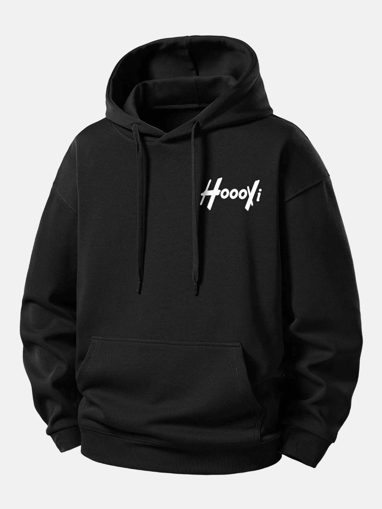 Hoooyi Print Relax Fit Hoodie
