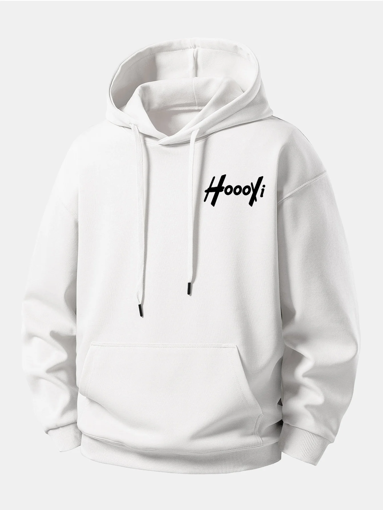Hoooyi Print Relax Fit Hoodie - Image 2