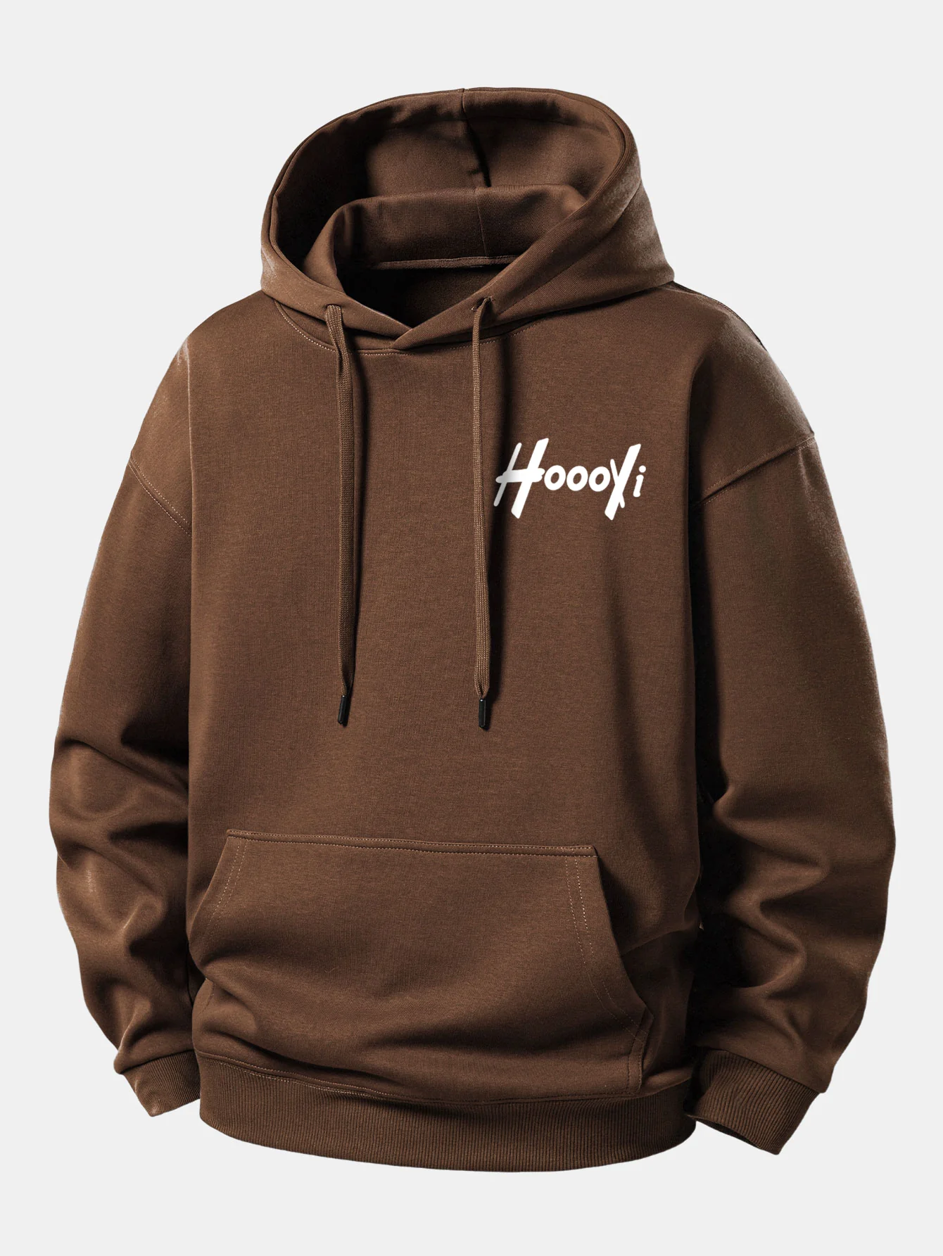 Hoooyi Print Relax Fit Hoodie - Image 8