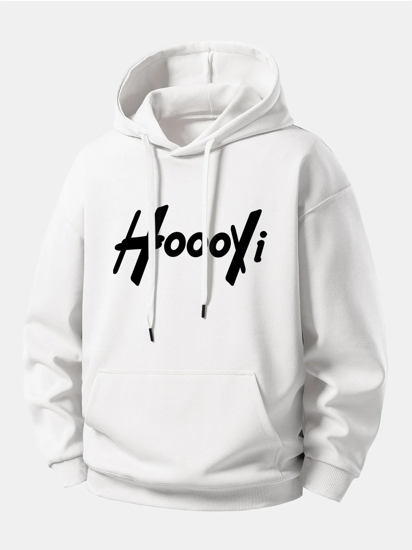 Hoooyi Print Relax Fit Hoodie - Image 2