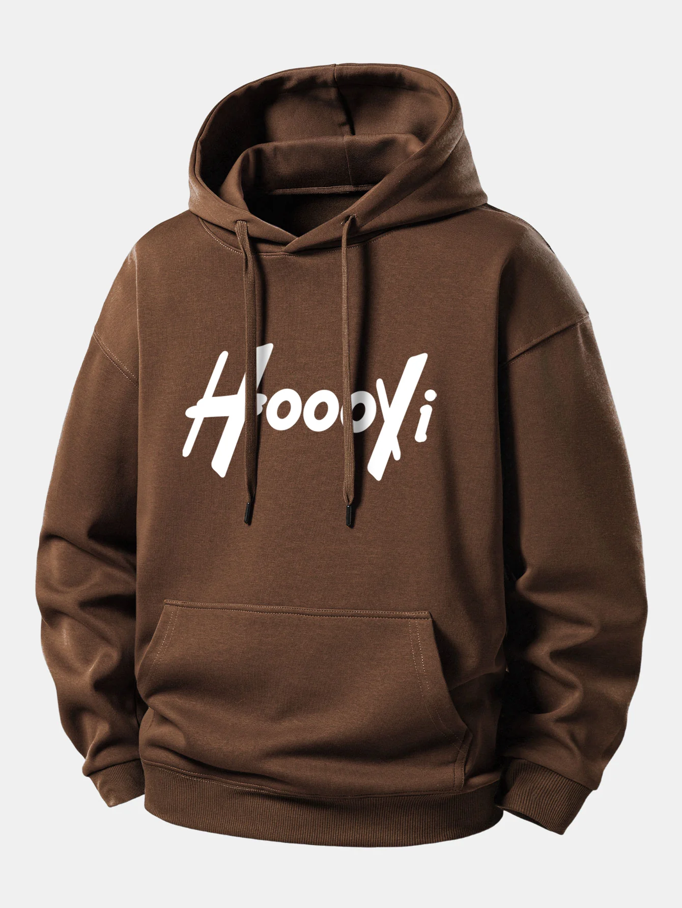 Hoooyi Print Relax Fit Hoodie - Image 8