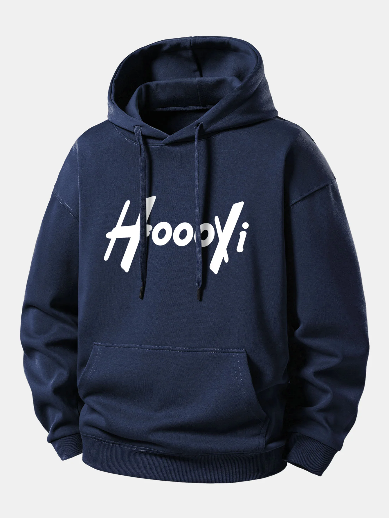 Hoooyi Print Relax Fit Hoodie - Image 9