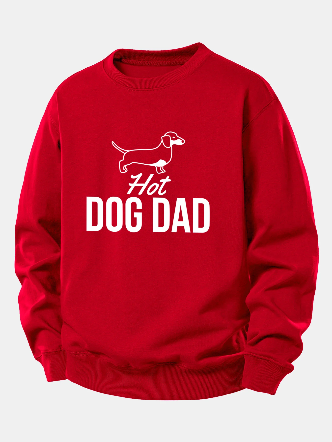Hot Dog Dad Print Relax Fit Sweatshirt - Image 10