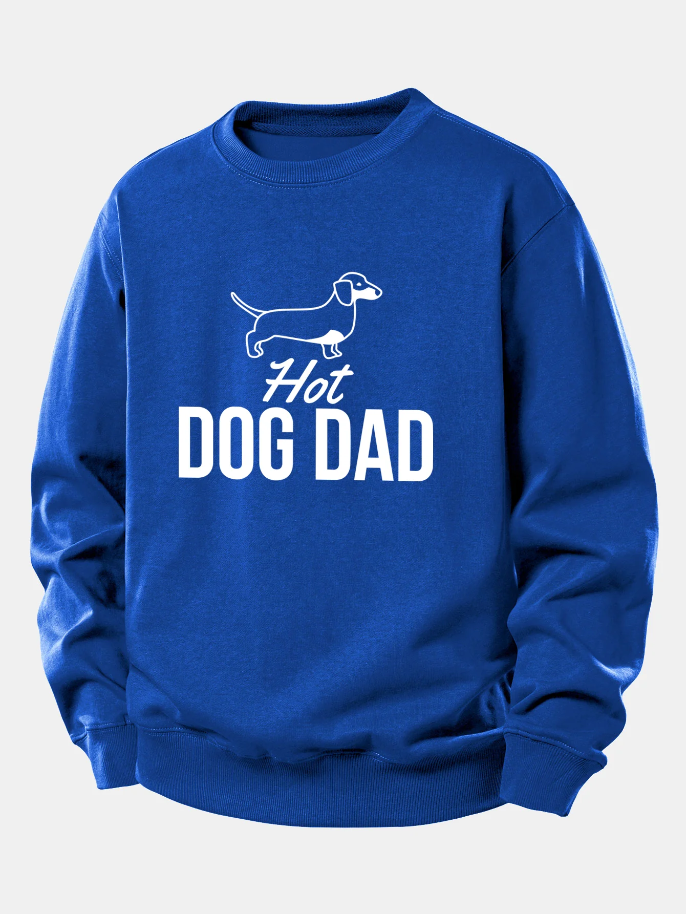 Hot Dog Dad Print Relax Fit Sweatshirt - Image 11