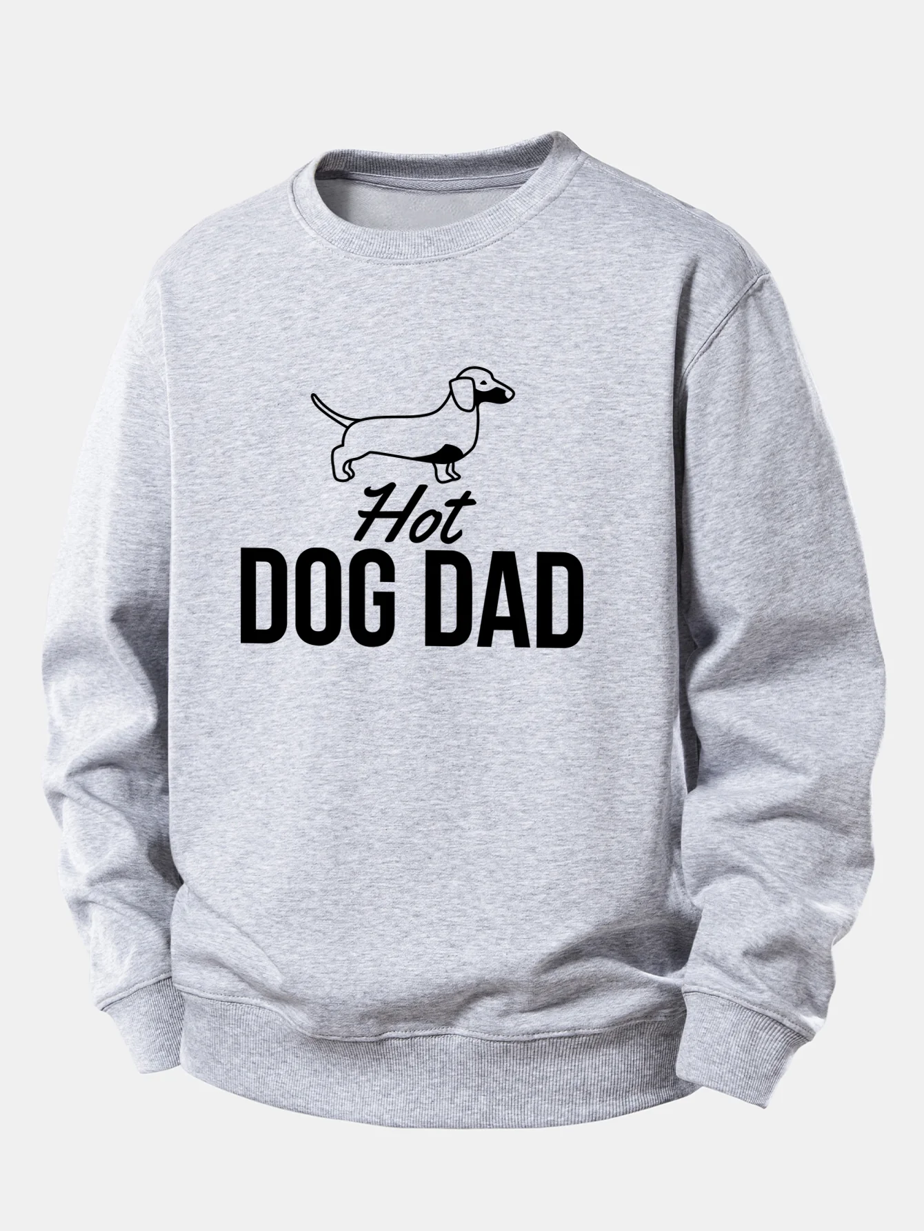 Hot Dog Dad Print Relax Fit Sweatshirt - Image 5