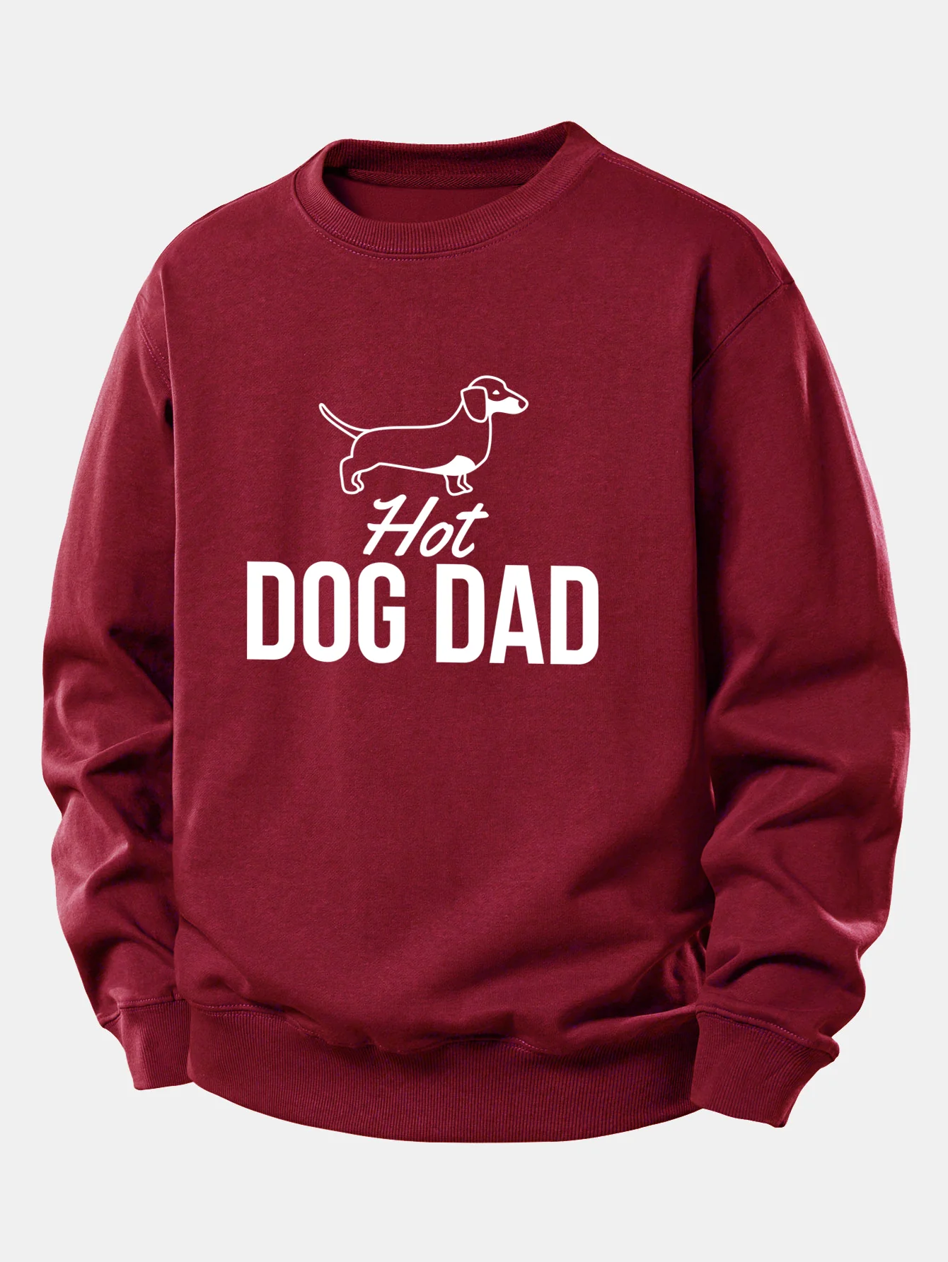 Hot Dog Dad Print Relax Fit Sweatshirt - Image 7