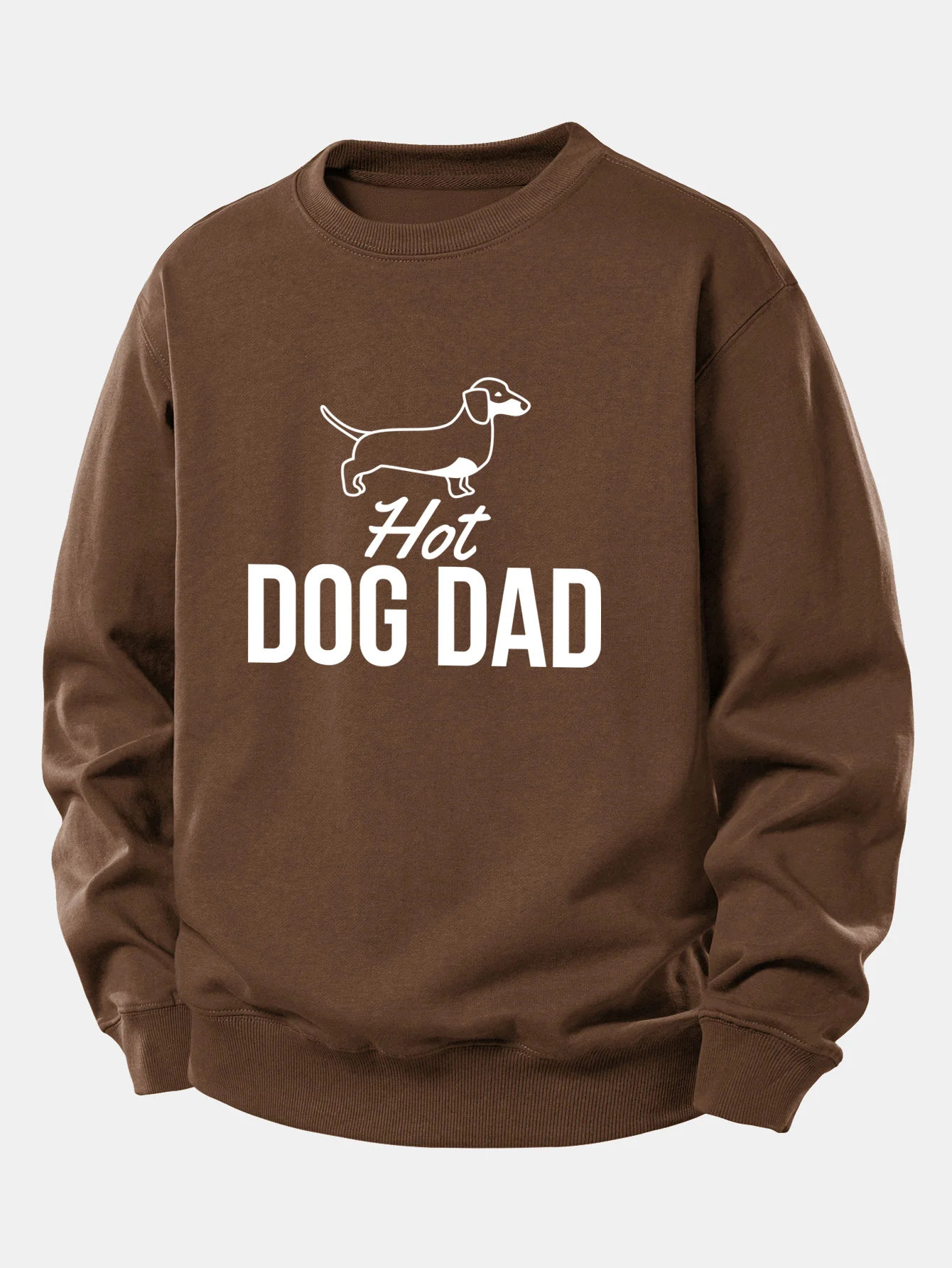 Hot Dog Dad Print Relax Fit Sweatshirt - Image 8