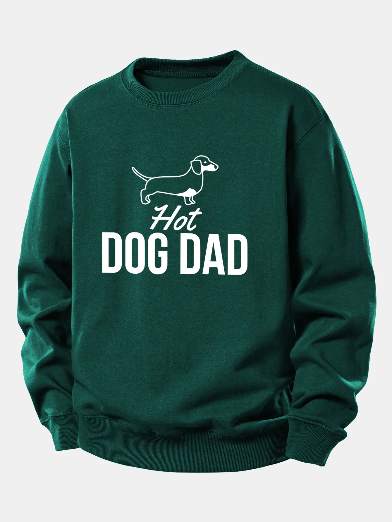 Hot Dog Dad Print Relax Fit Sweatshirt - Image 9