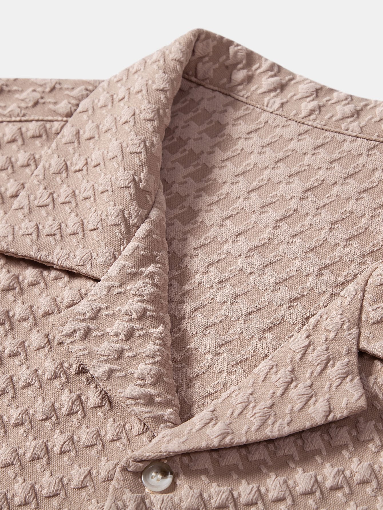 Hahnentritt Jacquard Cuban Shirt - Image 3