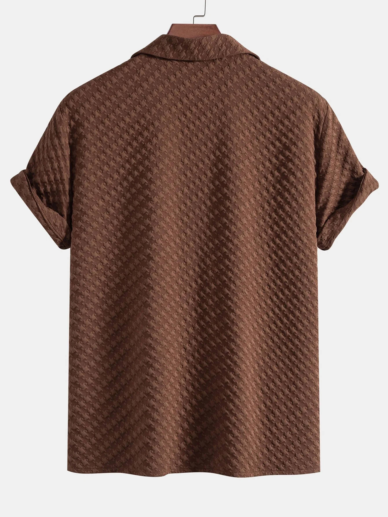 Hahnentritt Jacquard Cuban Shirt - Image 7
