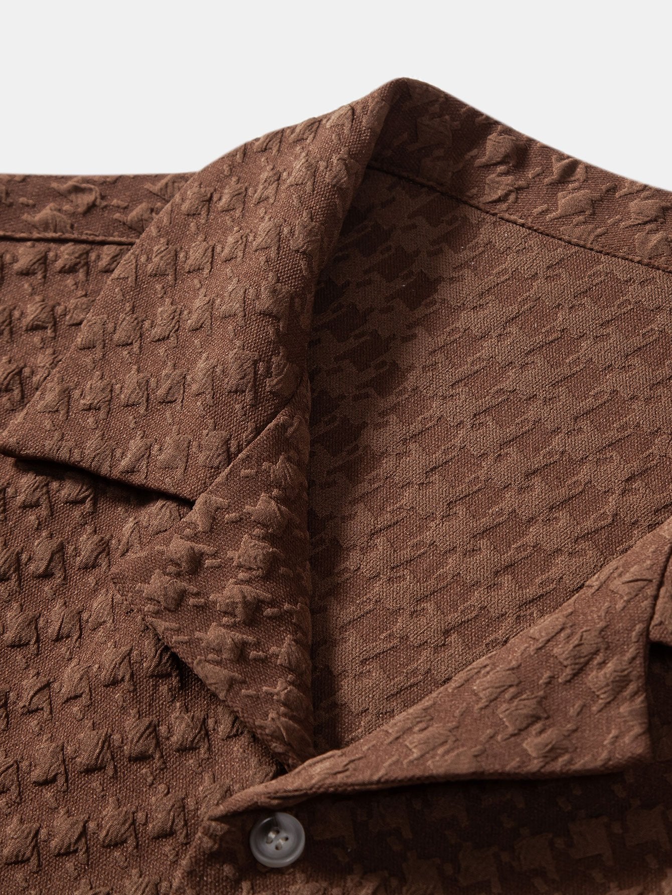 Hahnentritt Jacquard Cuban Shirt & Gerade geschnittene Leinenhose - Image 10