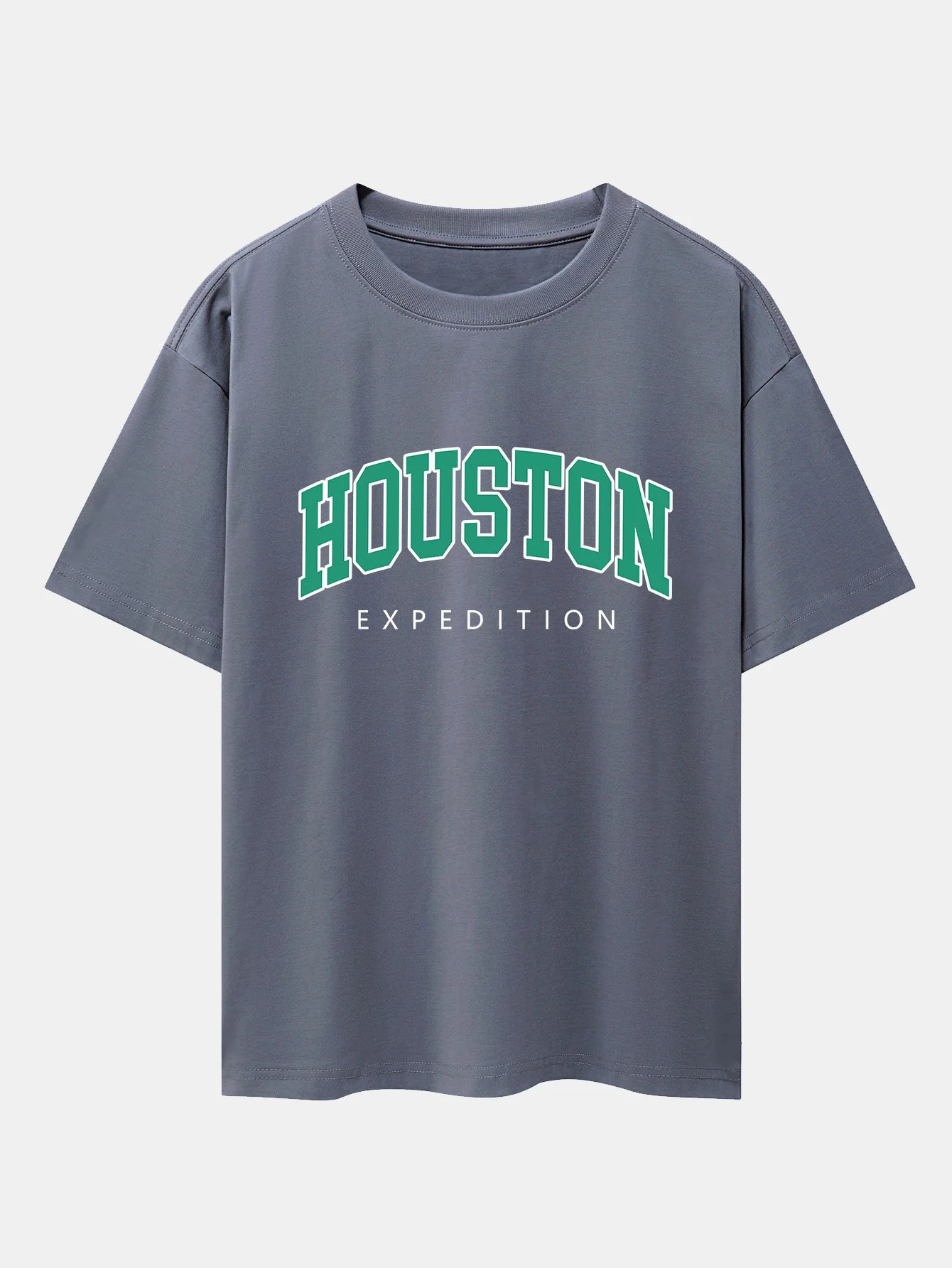 Houston Print Drop Shoulder Oversize T-Shirt - Image 5