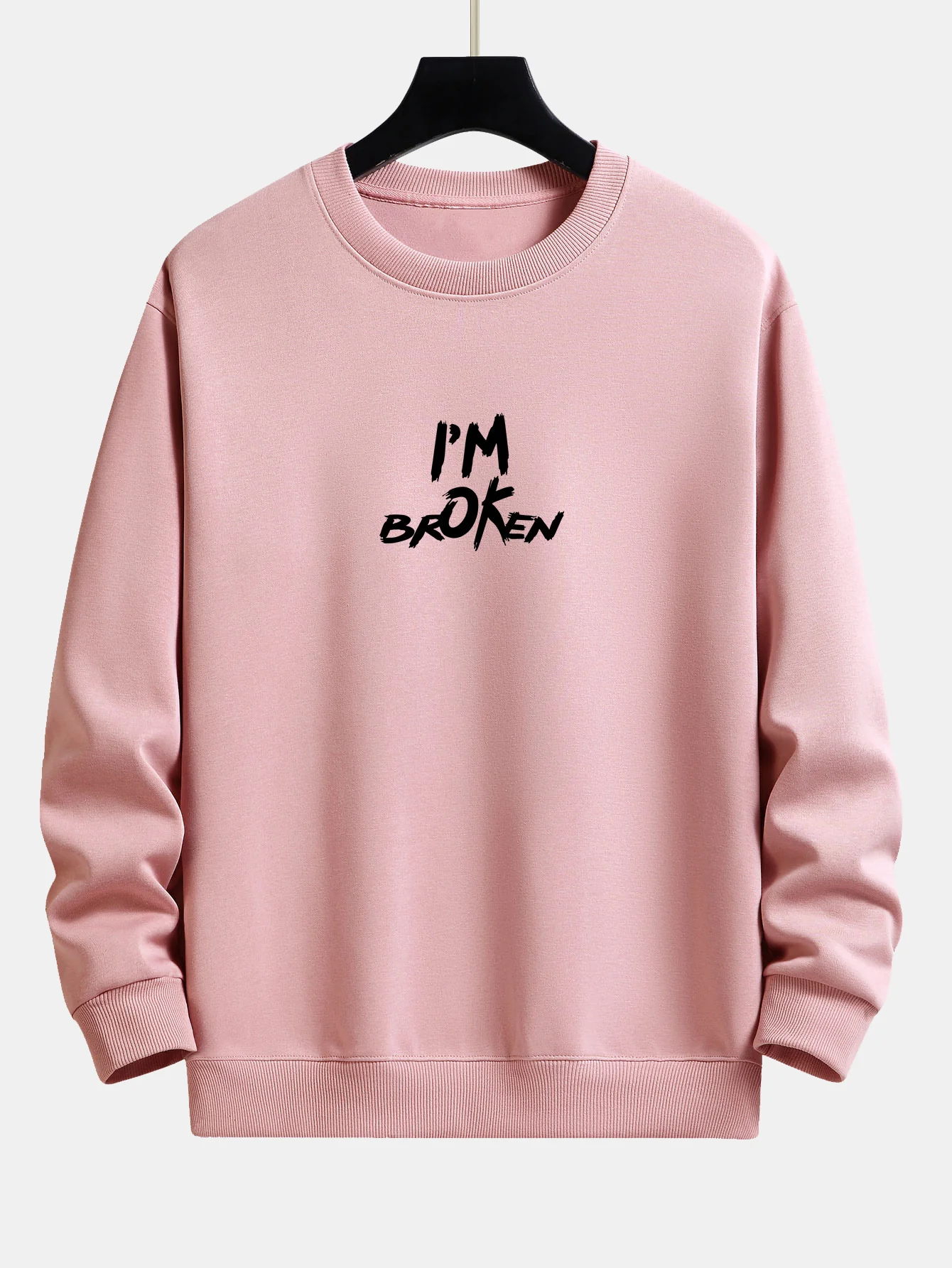 Ich bin gebrochen Front- und Rückendruck Relaxed Fit Sweatshirt - Image 11