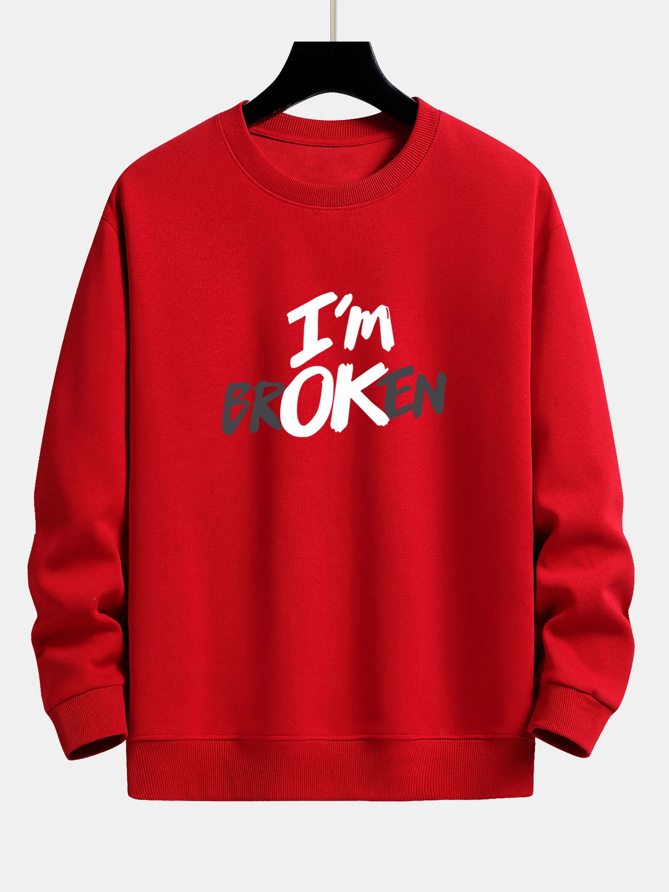 Ich bin Broken Print Relax Fit Sweatshirt - Image 10