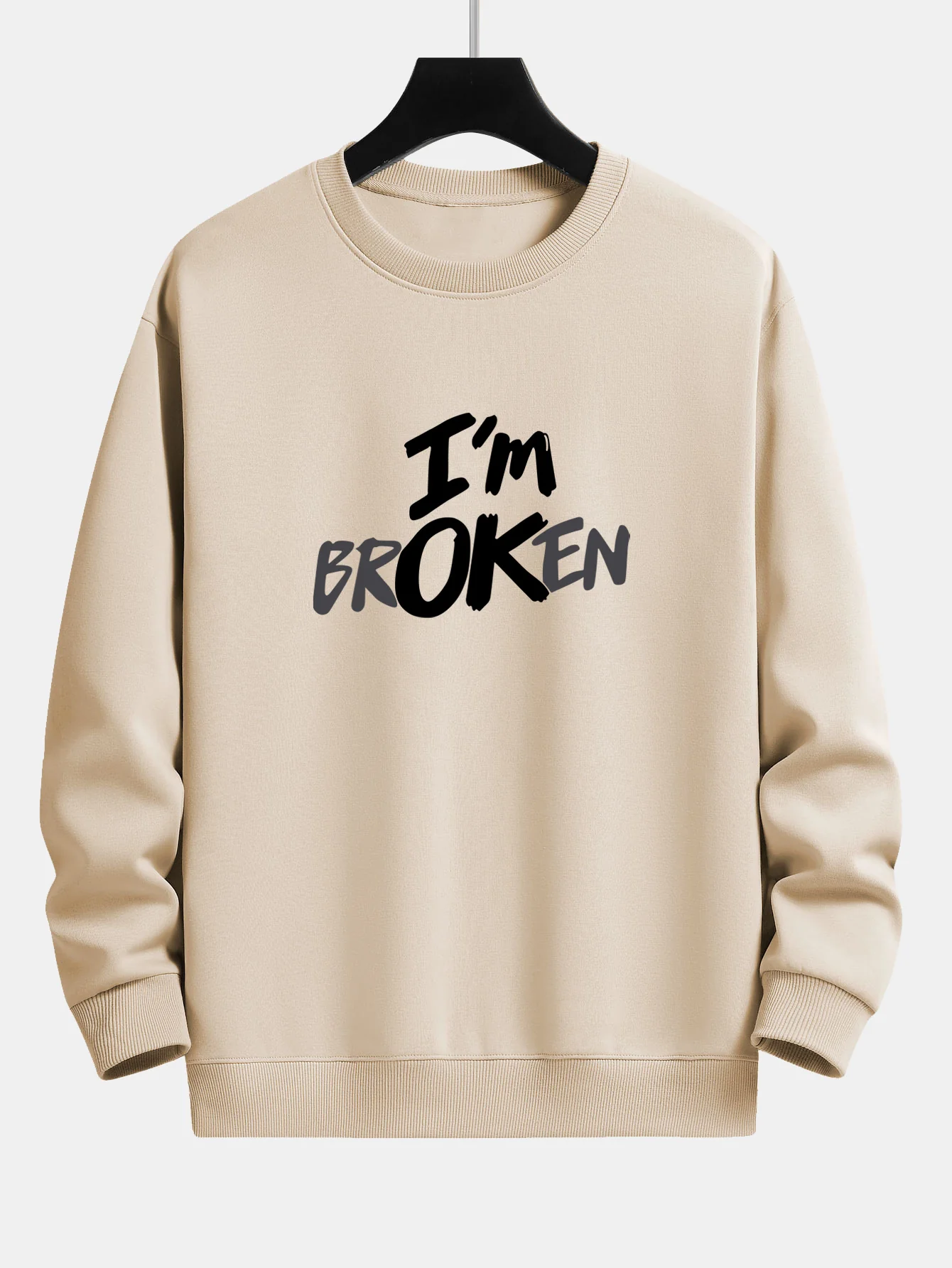 Ich bin Broken Print Relax Fit Sweatshirt - Image 3