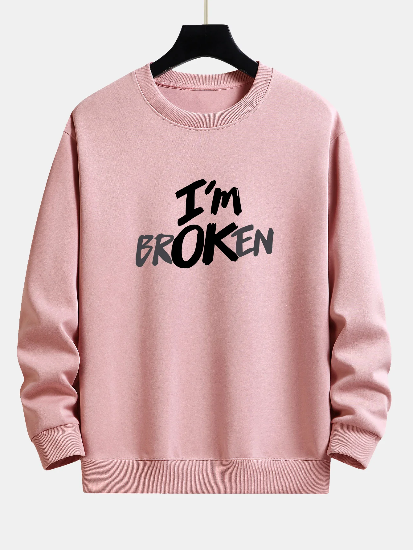 Ich bin Broken Print Relax Fit Sweatshirt - Image 4