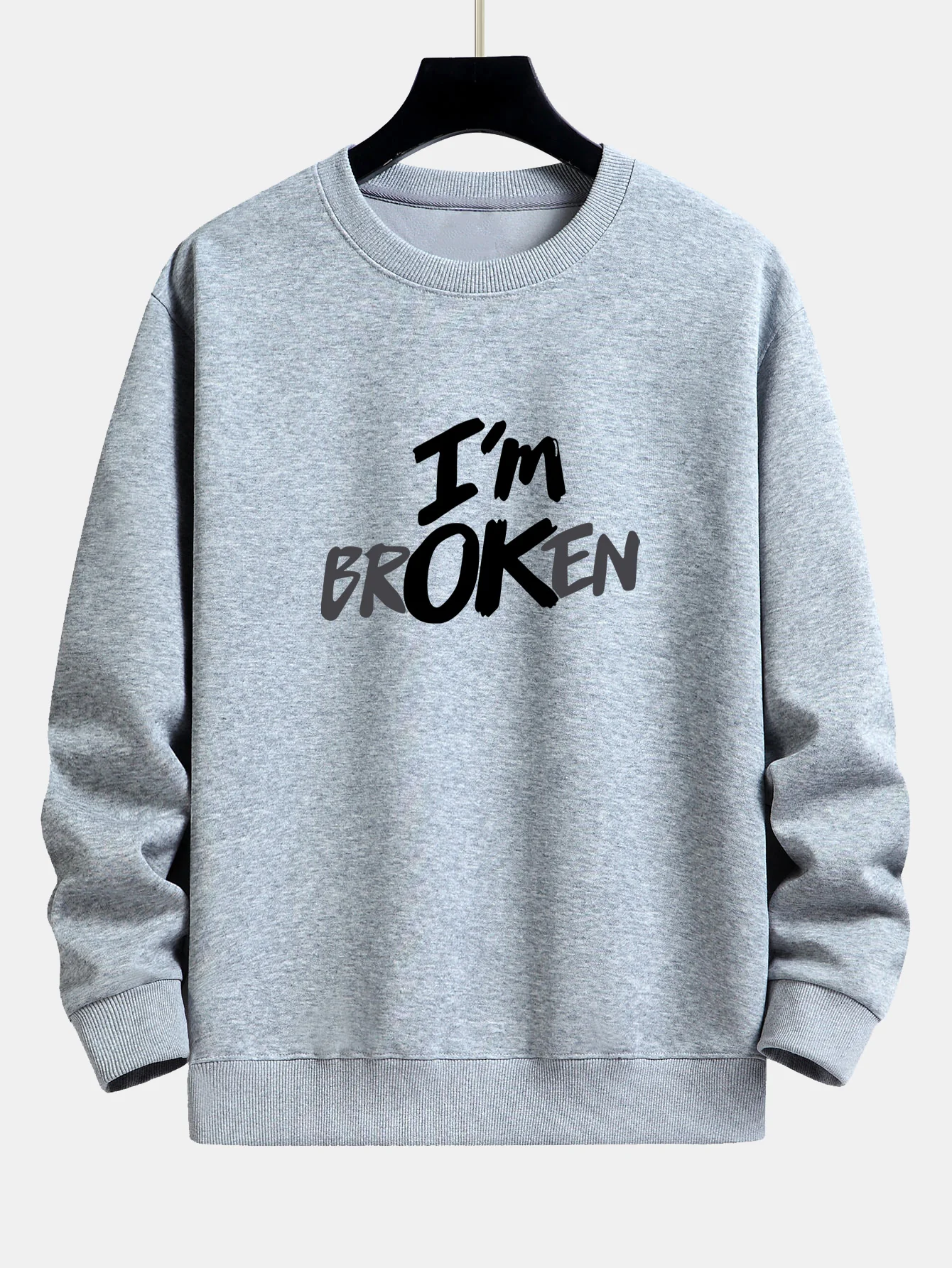Ich bin Broken Print Relax Fit Sweatshirt - Image 5