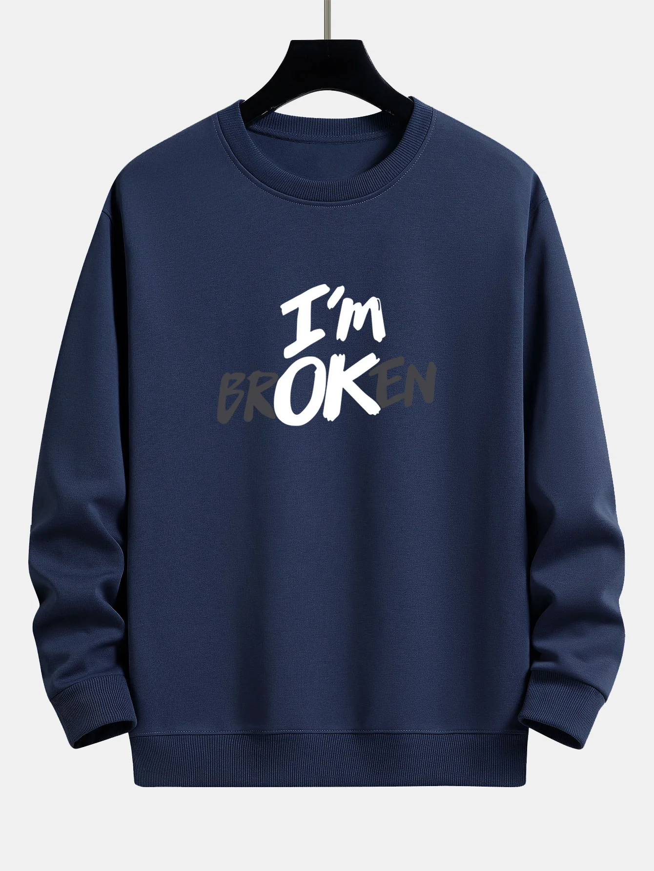 Ich bin Broken Print Relax Fit Sweatshirt - Image 6