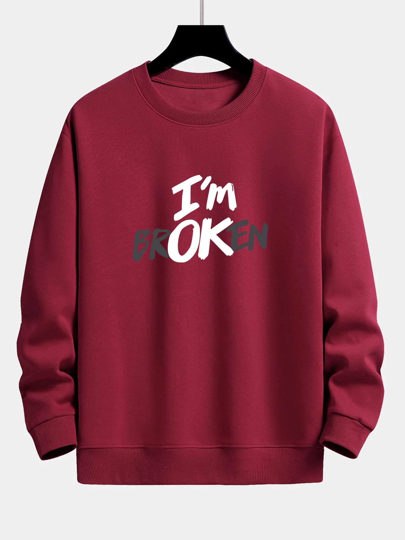 Ich bin Broken Print Relax Fit Sweatshirt - Image 7