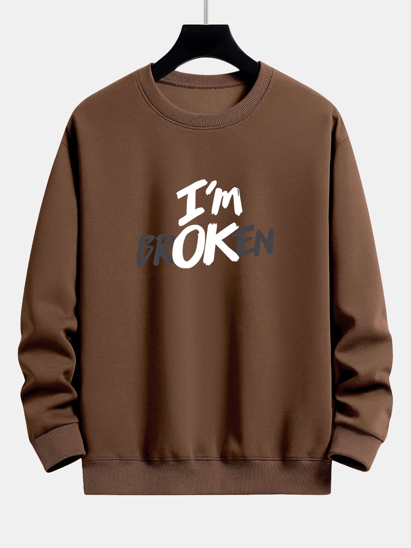 Ich bin Broken Print Relax Fit Sweatshirt - Image 8
