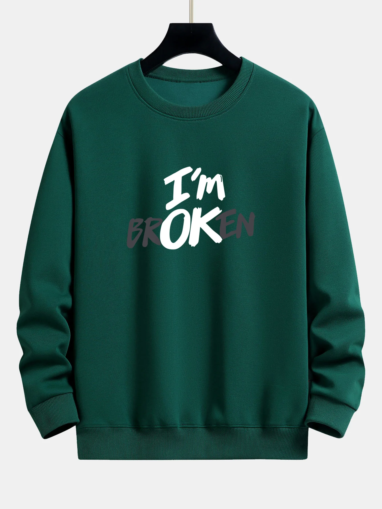Ich bin Broken Print Relax Fit Sweatshirt - Image 9