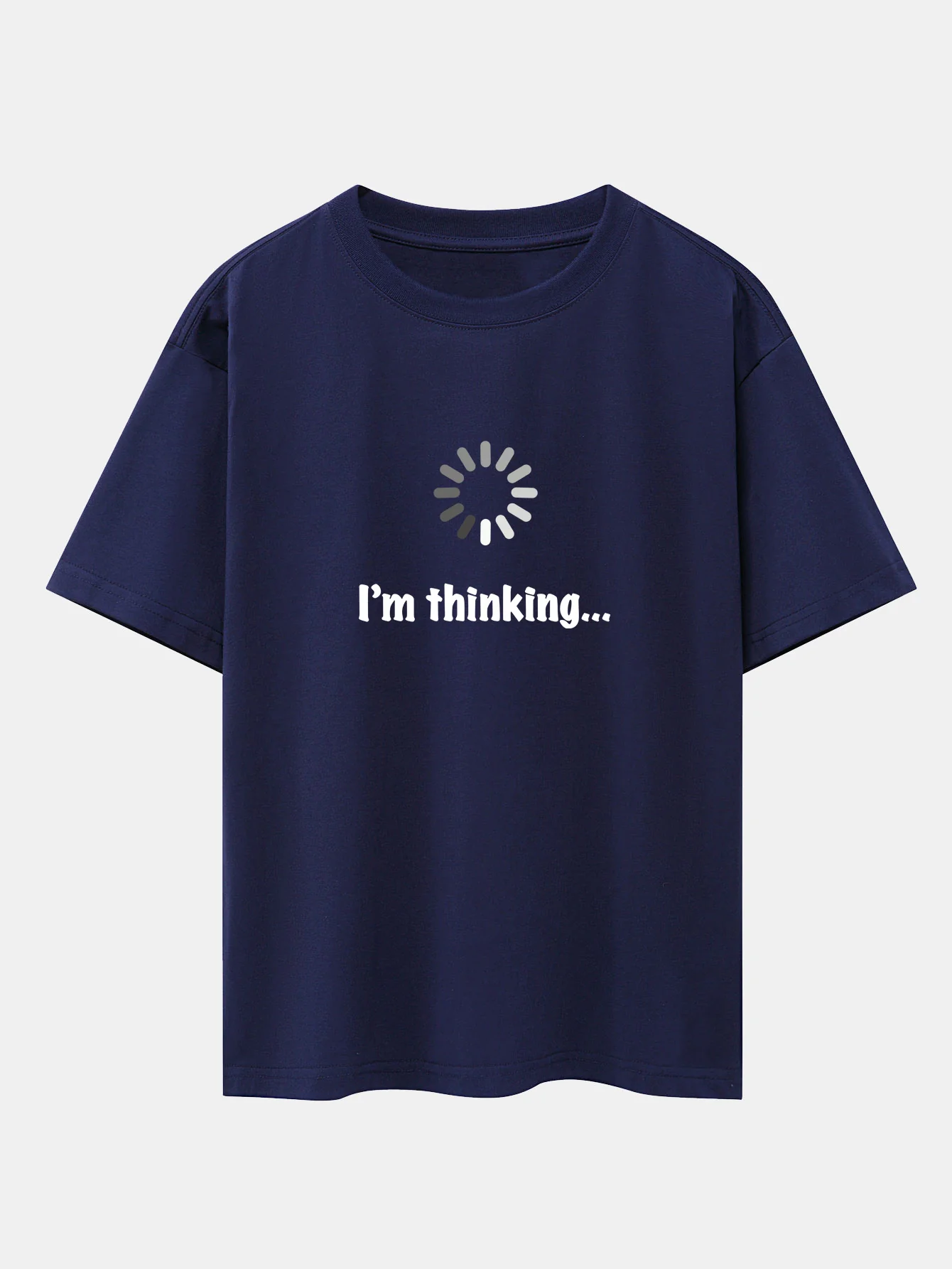 I'm Thinking Print Oversize T-Shirt mit überschnittenen Schultern - Image 10