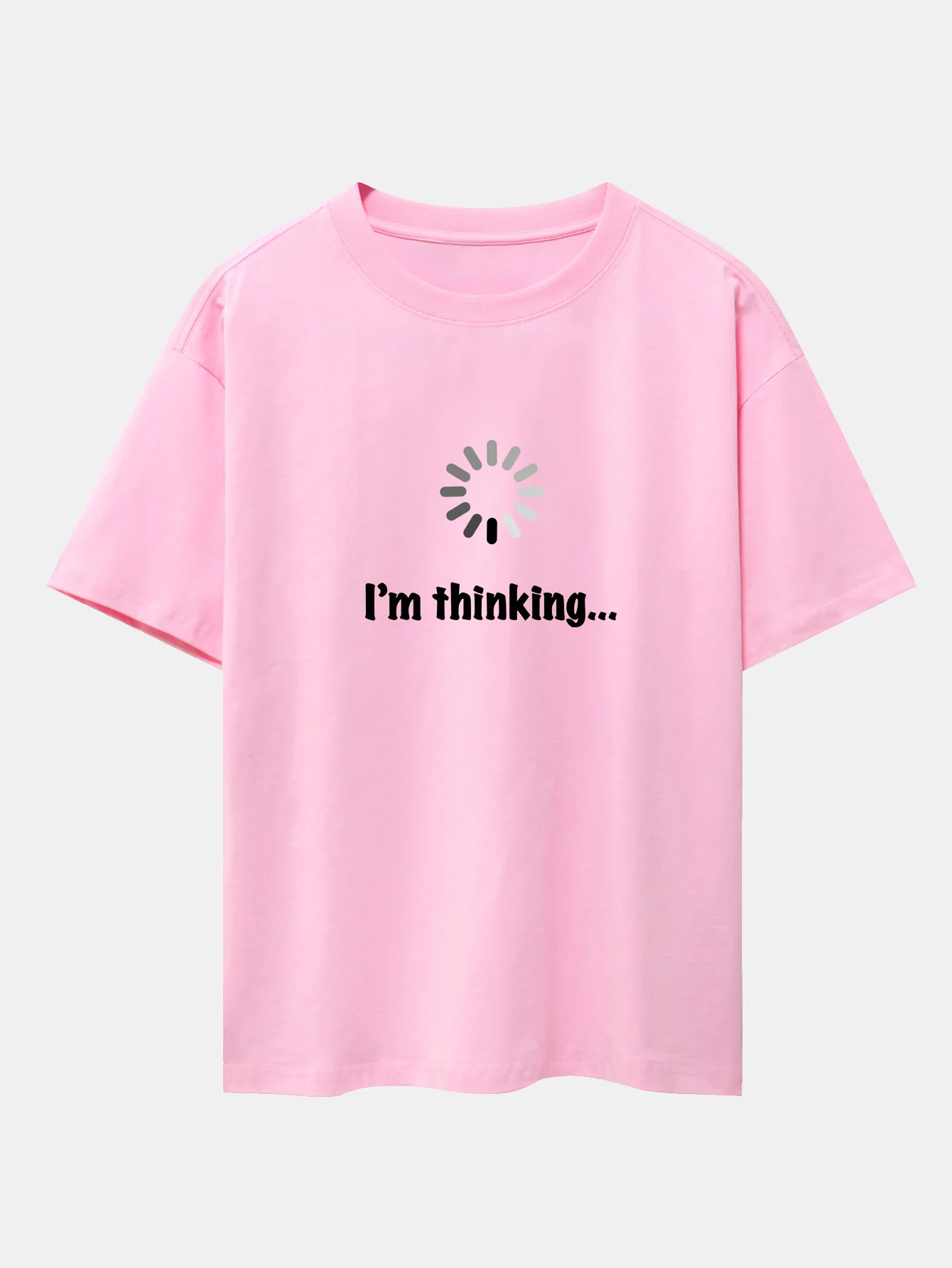 I'm Thinking Print Oversize T-Shirt mit überschnittenen Schultern - Image 12