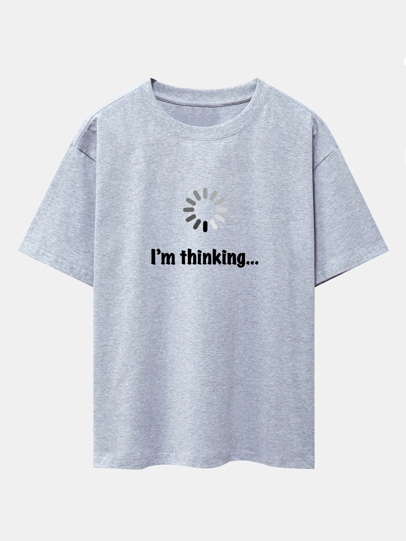 I'm Thinking Print Oversize T-Shirt mit überschnittenen Schultern - Image 13