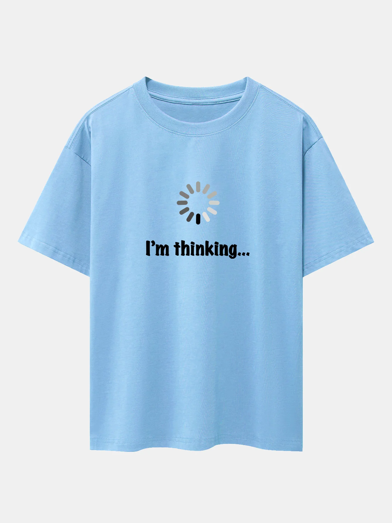 I'm Thinking Print Oversize T-Shirt mit überschnittenen Schultern - Image 14