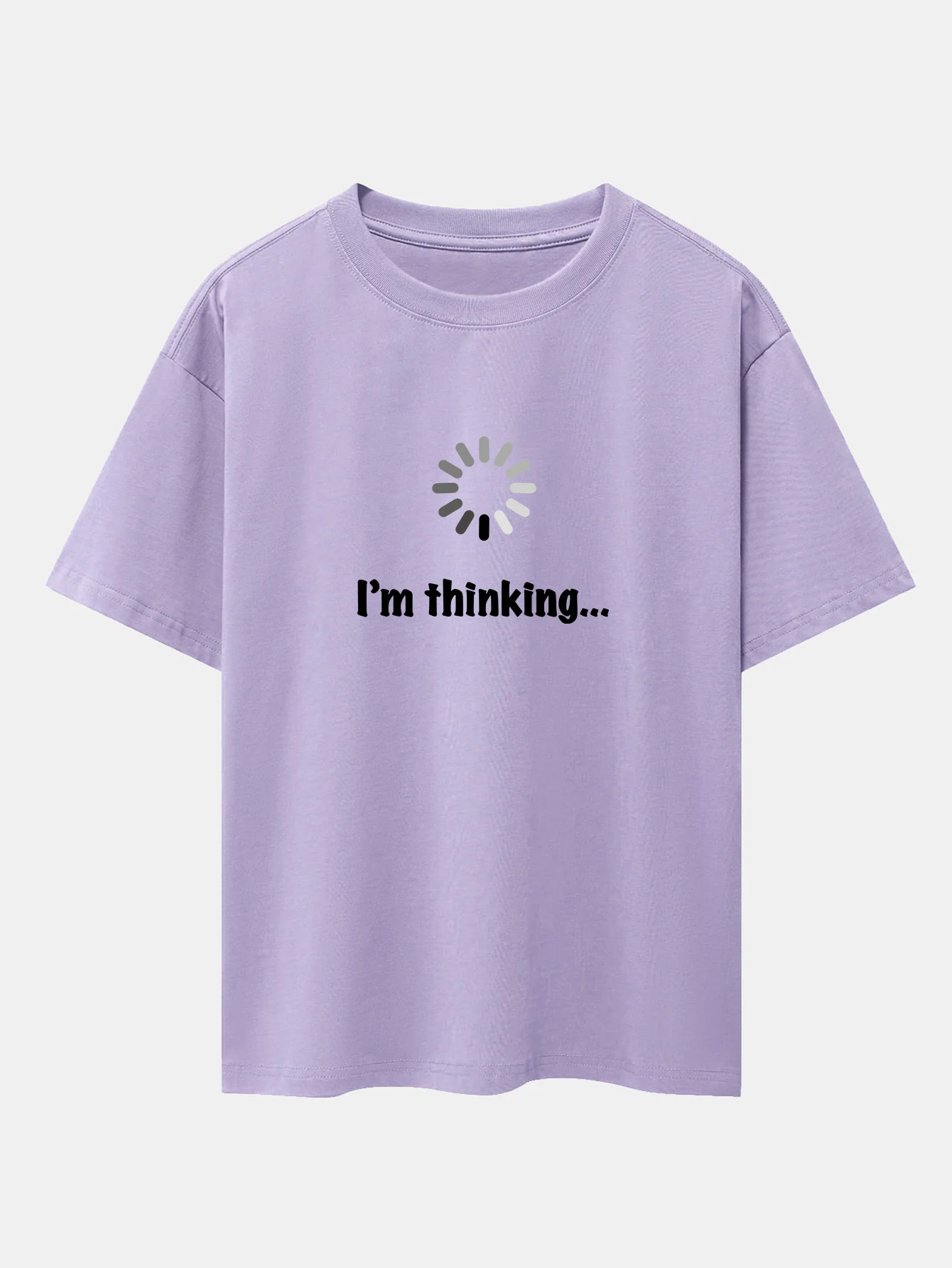 I'm Thinking Print Oversize T-Shirt mit überschnittenen Schultern - Image 15